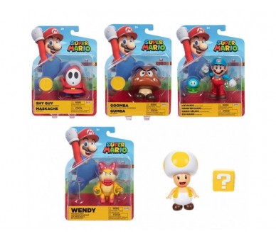 Pack 6 Figuras Super Mario Super Mario Bros 10Cm Surtido