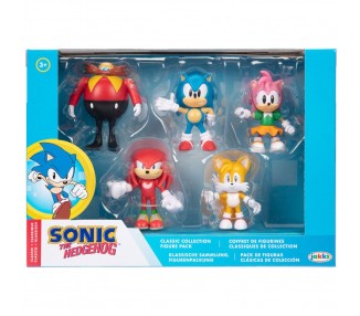Blister 5 Figuras Sonic The Hedgehog  6Cm