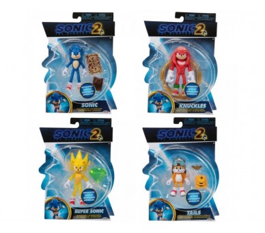 Pack 6 Figuras Wave 2 Sonic 2 10Cm Surtido