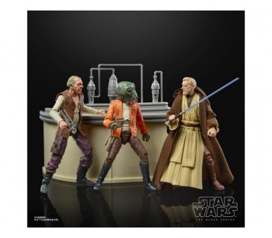 Set Figuras The Power Of The Force Cantina Showdown Black Se