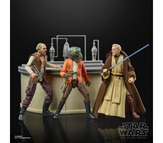 Set Figuras The Power Of The Force Cantina Showdown Black Se