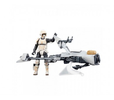 Figura Speeder Bike Scout Trooper & Grogu The Mandalorian St