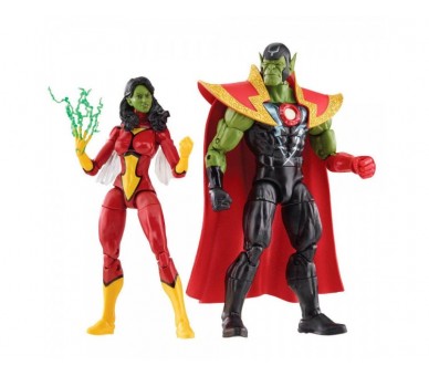 Figuras Skrull Queen & Super Skrull Beyond Earth Mightiest L