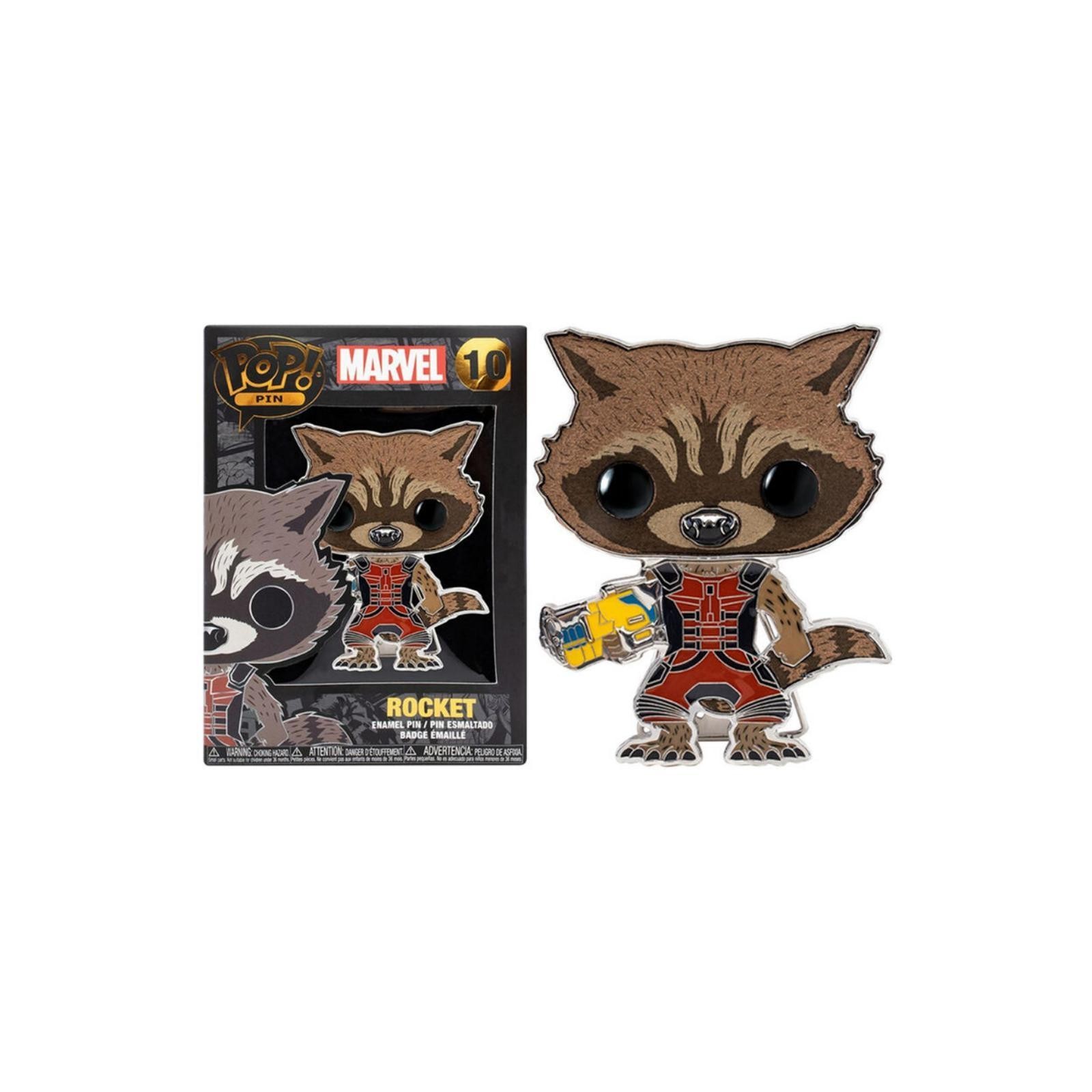 Pop Pin Marvel Guardianes De La Galaxia Rocket 10Cm