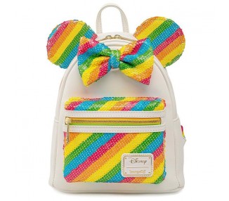 Mochila Rainbow Minnie Disney Loungefly 26Cm