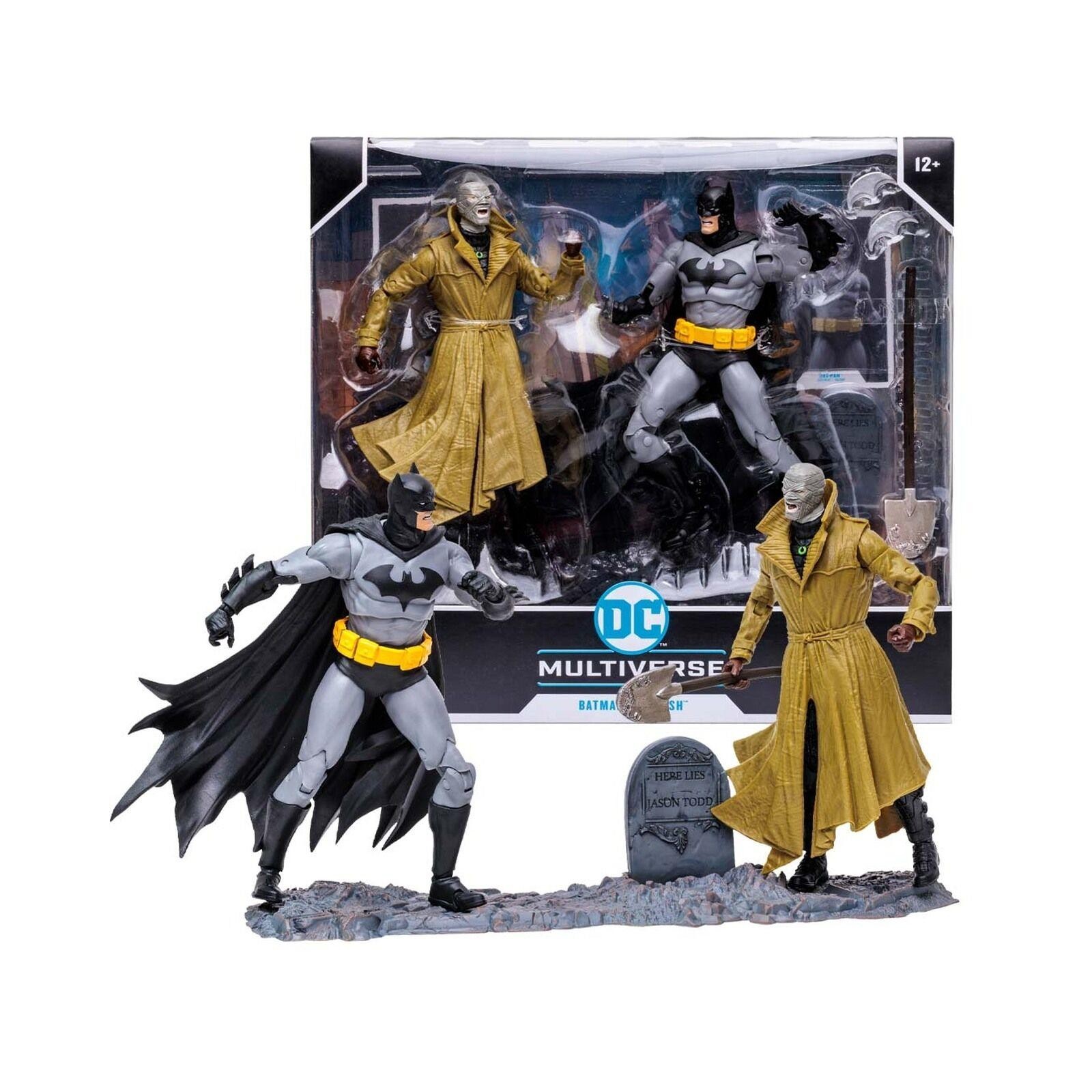 Blister 2 Figuras Batman Vs Hus Muliverse Dc Comics 17Cm