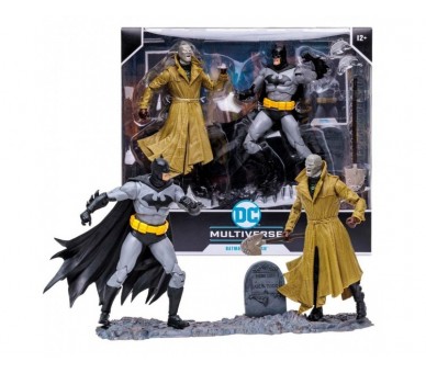 Blister 2 Figuras Batman Vs Hus Muliverse Dc Comics 17Cm