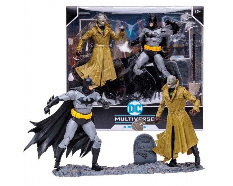 Blister 2 Figuras Batman Vs Hus Muliverse Dc Comics 17Cm