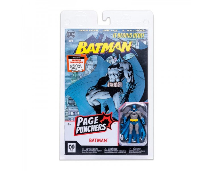 Figura Batman + Comic Batman Dc Comics 7Cm