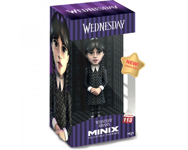 Figura Minix Miercoles Addams Wednesday 12Cm
