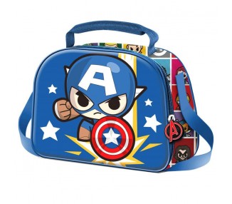 Bolsa Portameriendas 3D Punch Capitan America Vengadores Ave