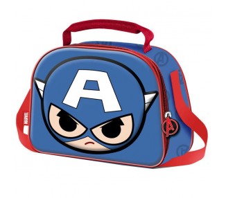 Bolsa Portameriendas 3D Bobblehead Capitan America Vengadore