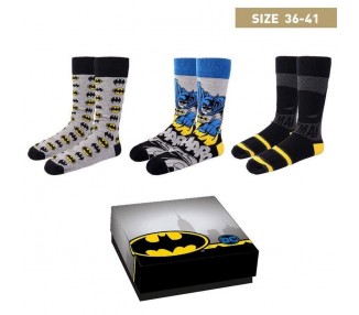 Set 3 Calcetines Batman Dc Comics