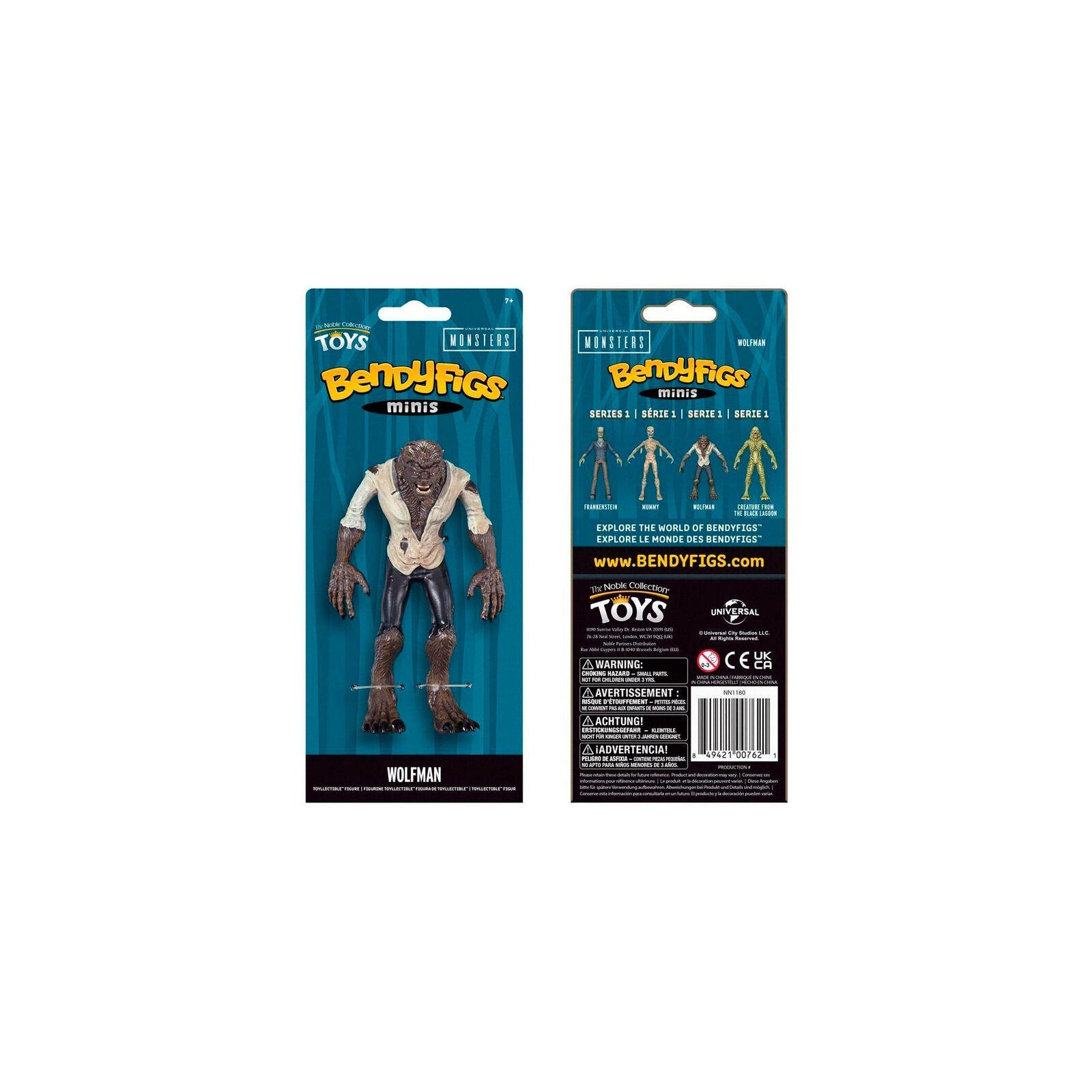 Figura Malebale Bendyfigs El Hombre Lobo Universal Monster 1