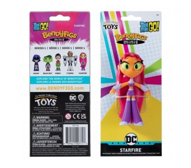 Figura Maleable Bendyfigs Minis Starfire Teen Titans Go 11Cm