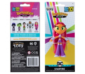 Figura Maleable Bendyfigs Minis Starfire Teen Titans Go 11Cm