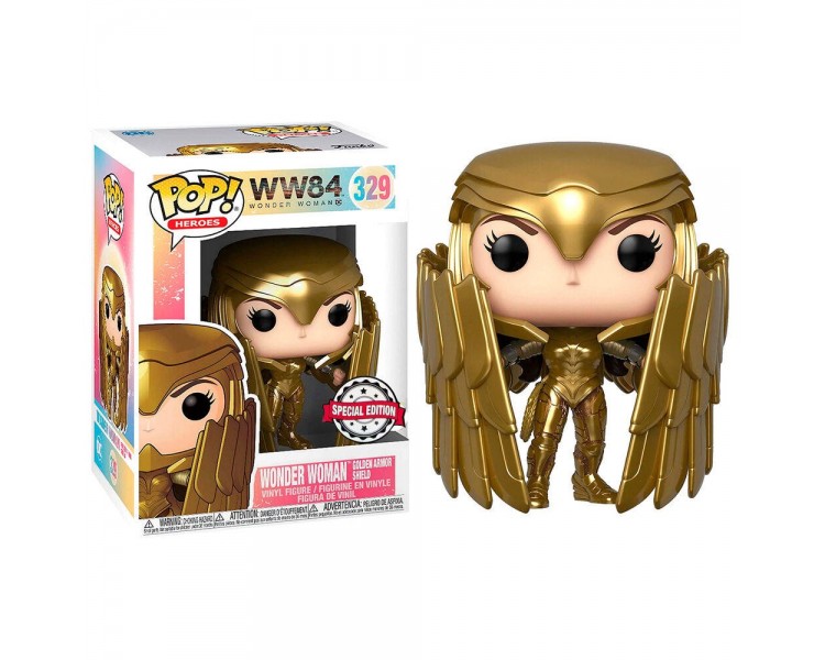 Figura Pop Dc Comics Wonder Woman 84 Wonder Woman Gold Shi