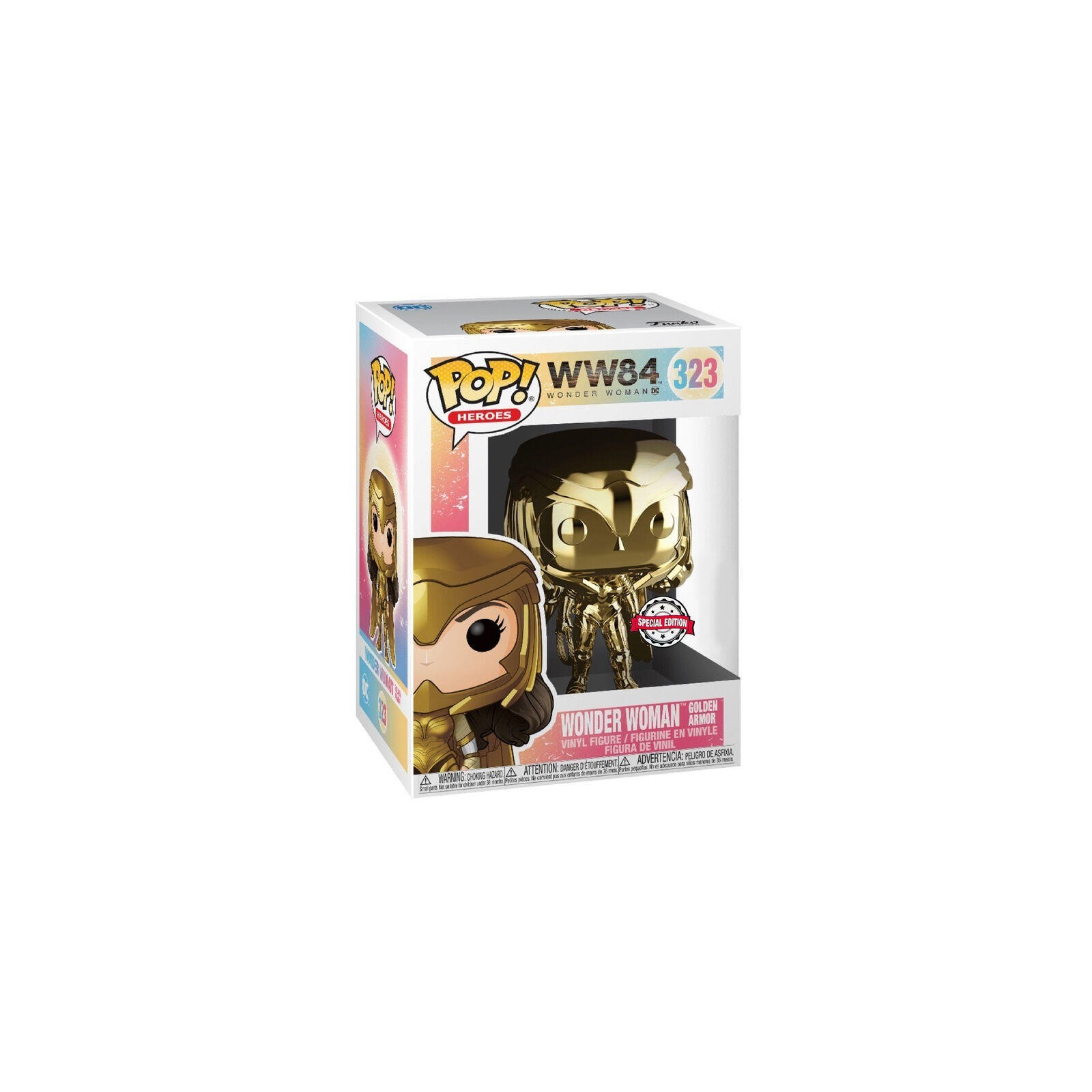 Figura Pop Dc Comics Wonder Woman 1984 Gold Power Exclusive