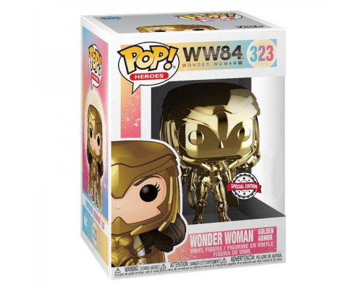 Figura Pop Dc Comics Wonder Woman 1984 Gold Power Exclusive