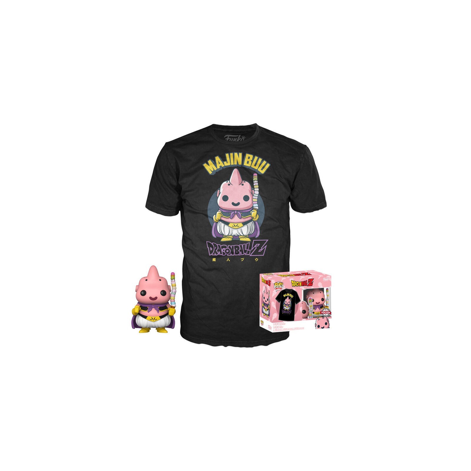 Set Figura Pop & Tee Dragon Ball Z Majin Buu Exclusive