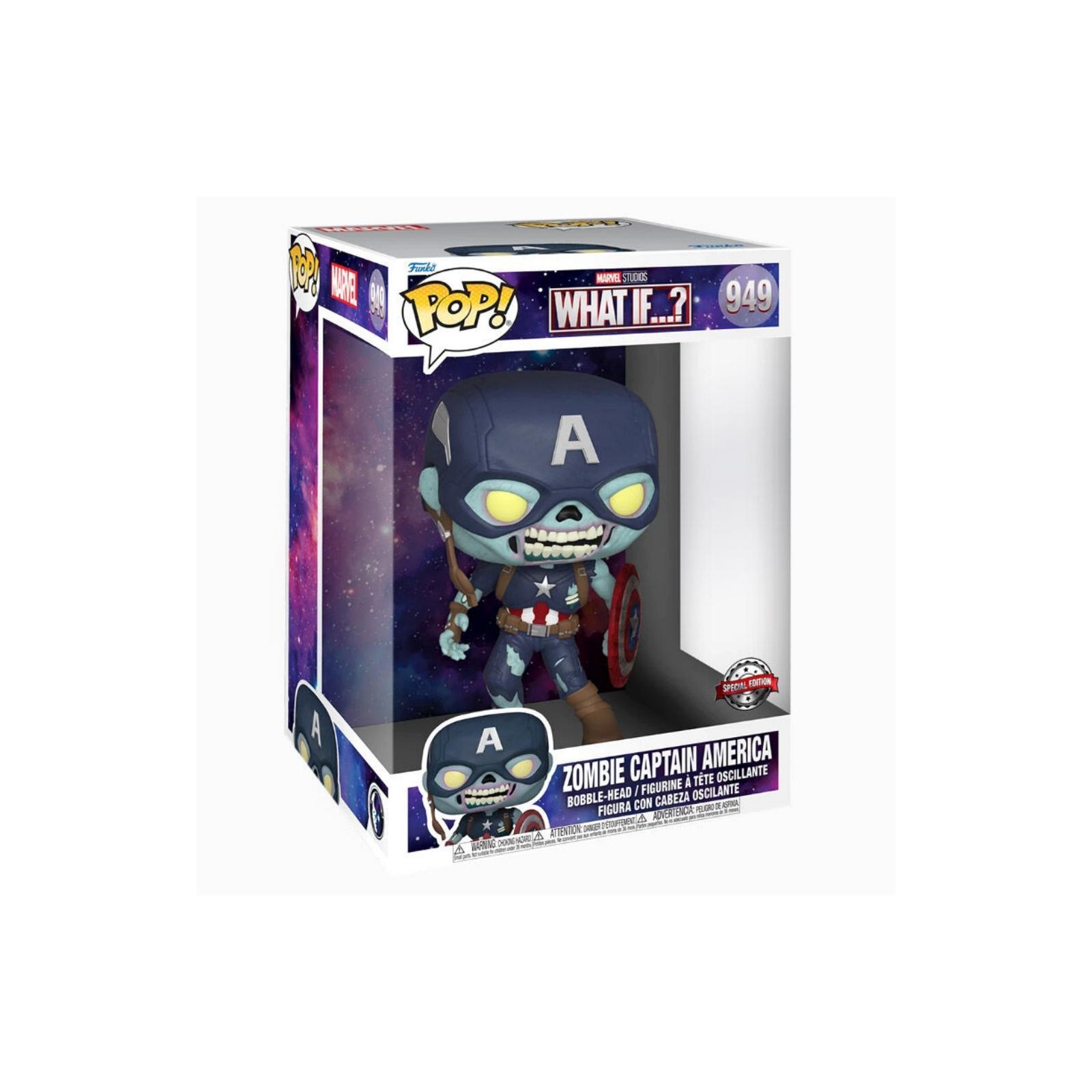 Figura Pop Marvel What If Zombie Captain America Exclusive 2