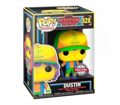 Figura Pop Stranger Things Dustin In Beef Black Light Exclus