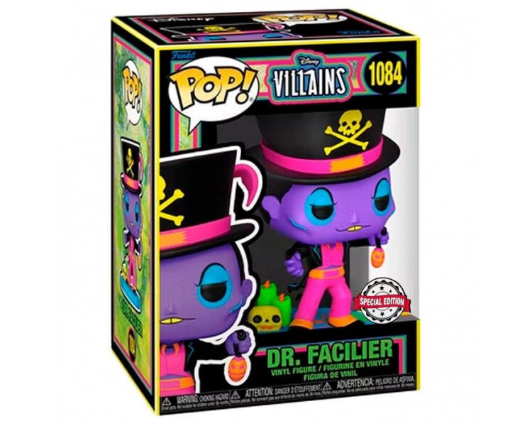 Figura Pop Disney Villains Dr. Facilier Black Light Exclusiv