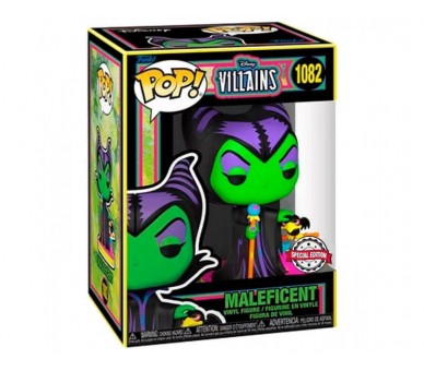 Figura Pop Disney Villains Maleficent Black Light Exclusive