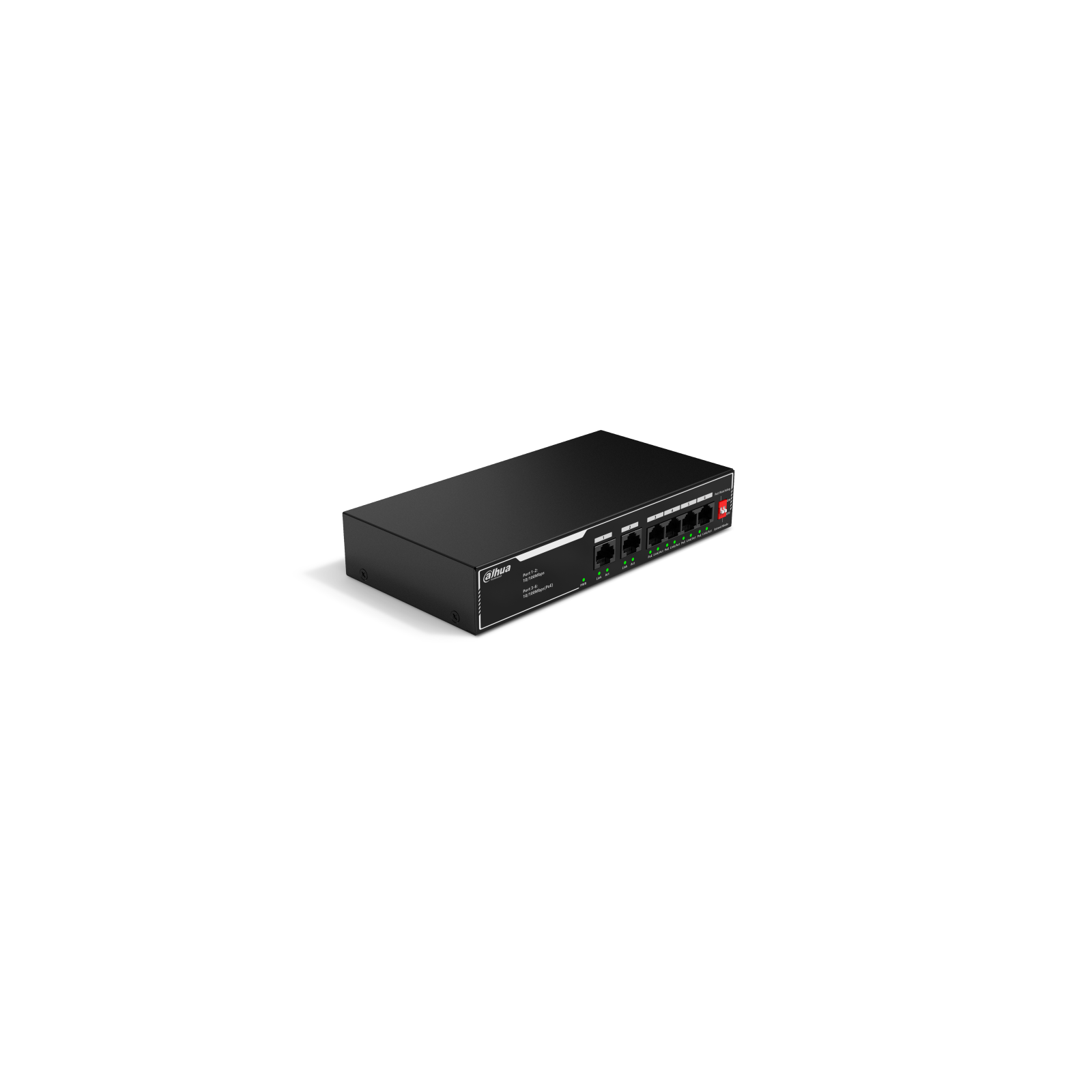 SWITCH IT DAHUA DH SF1006LP 6 PORT UNMANAGED DESKTOP SWITCH WITH 4 PORT POE