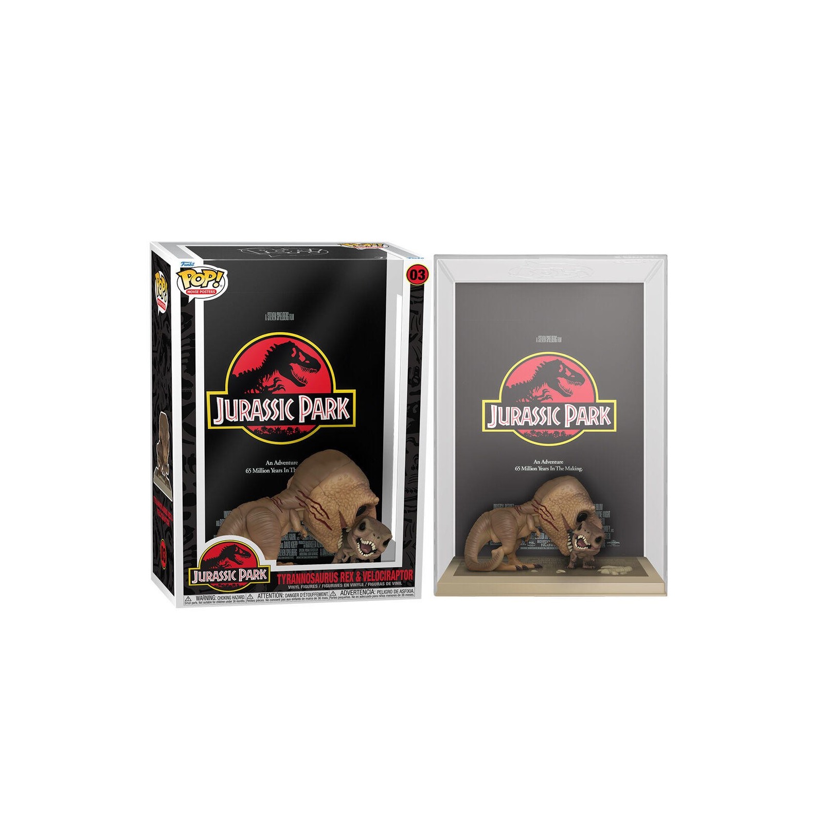 Figura Pop Movie Poster Jurassic Park Tyrannosaurus Rex And