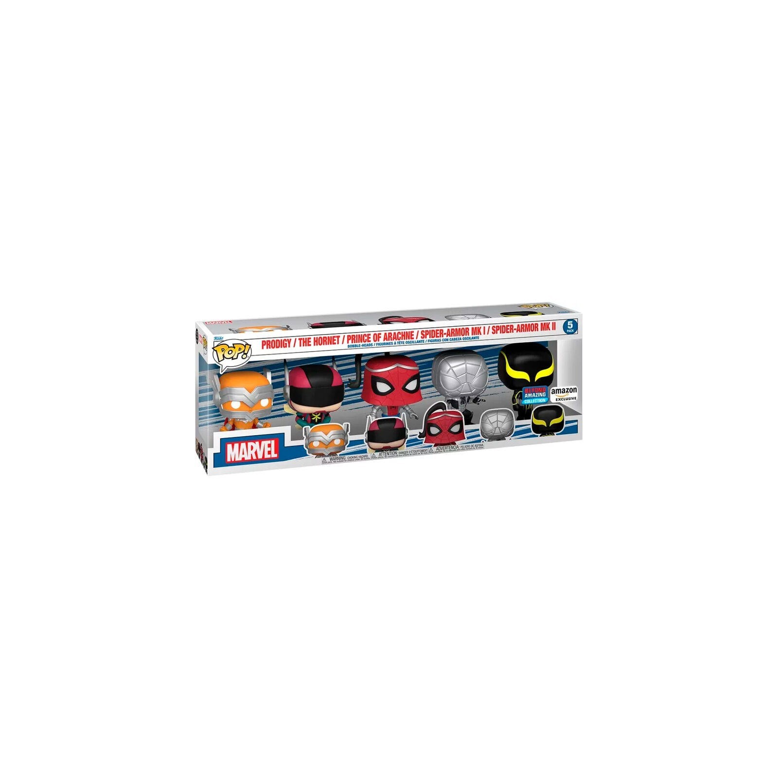 Blister 5 Figuras Pop Marvel Spiderman Exclusive