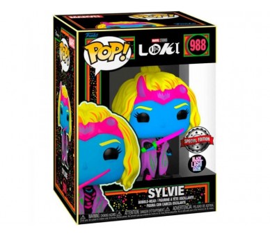 Figura Pop Marvel Loki Silvye Black Light Exclusive