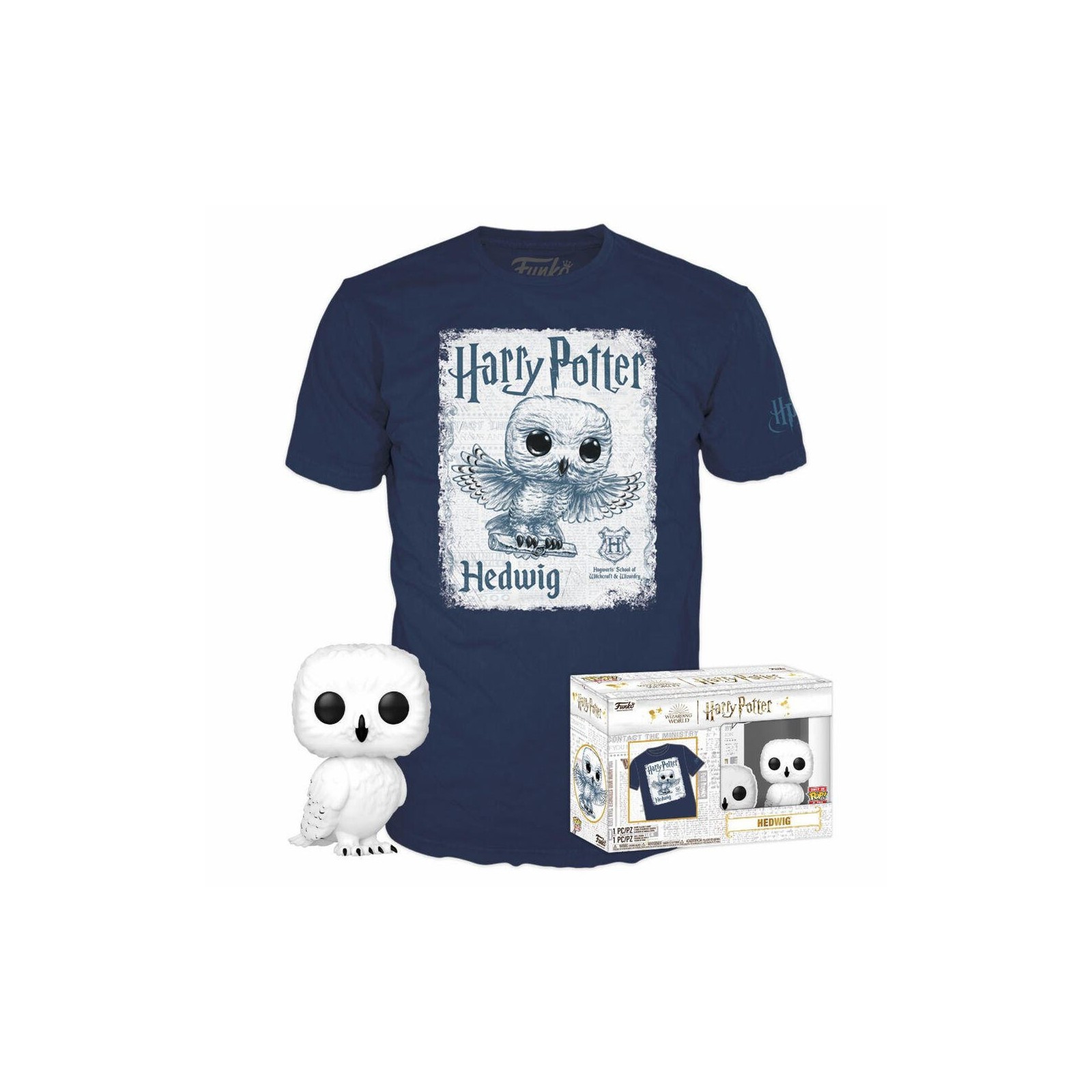 Set Figura Pop & Tee Harry Potter Hedwig