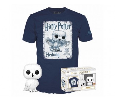 Set Figura Pop & Tee Harry Potter Hedwig