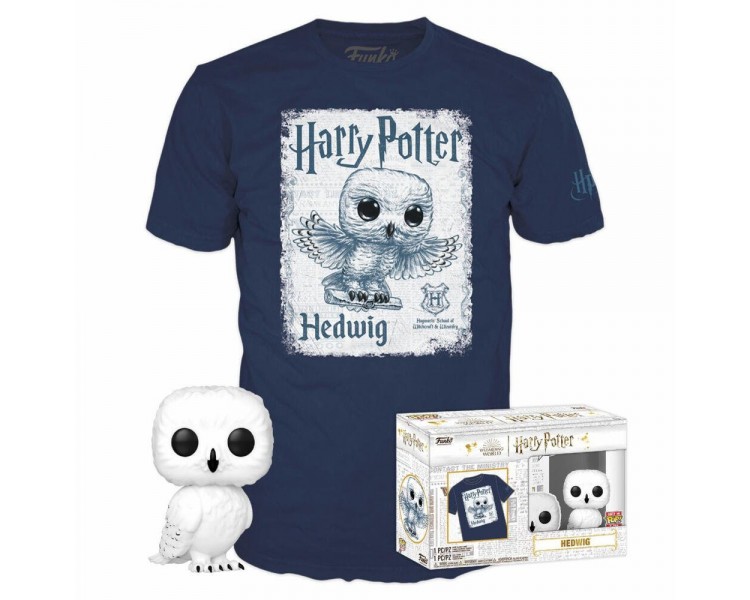 Set Figura Pop & Tee Harry Potter Hedwig