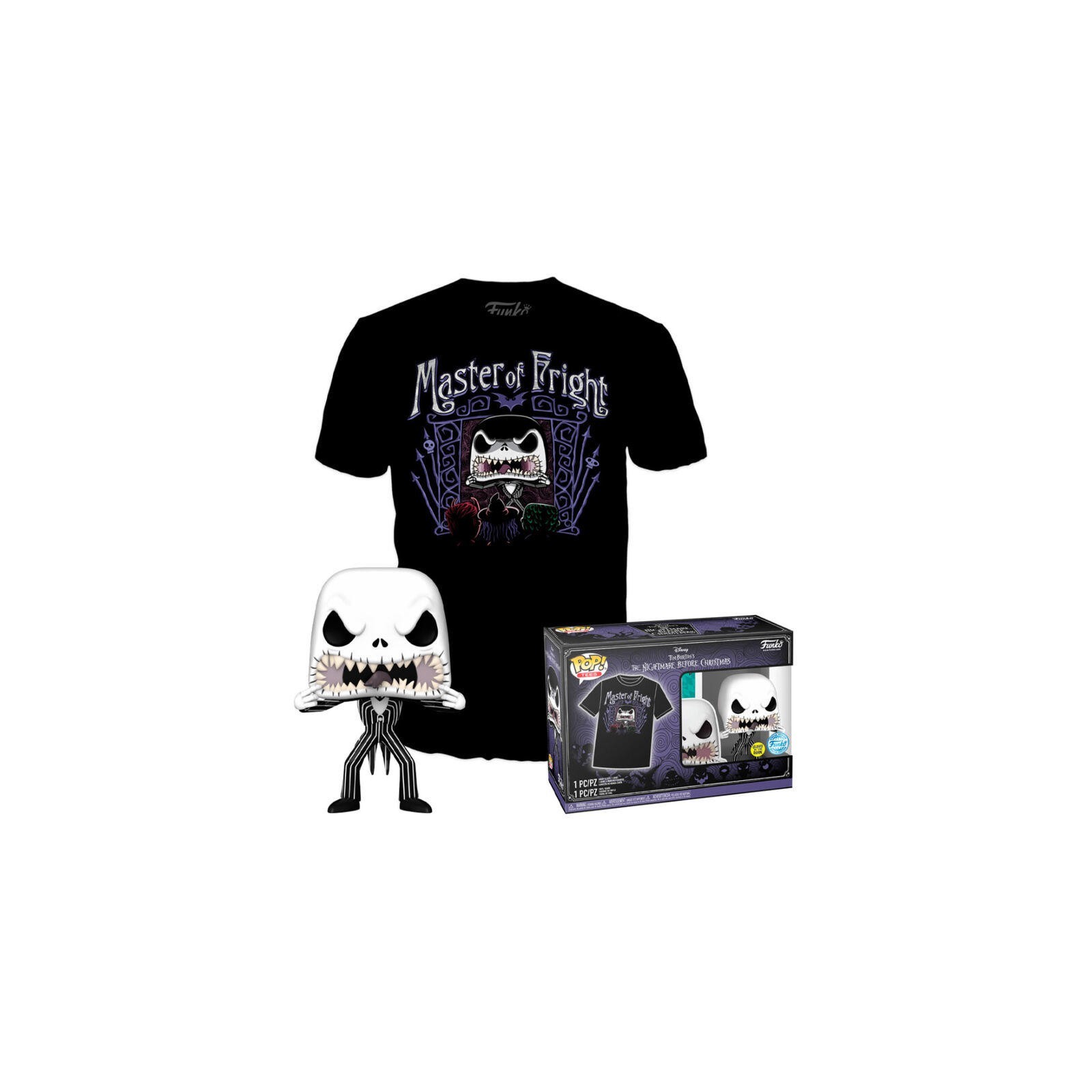 Set Figura Pop & Tee Disney Pesadilla Antes De Navidad Jack