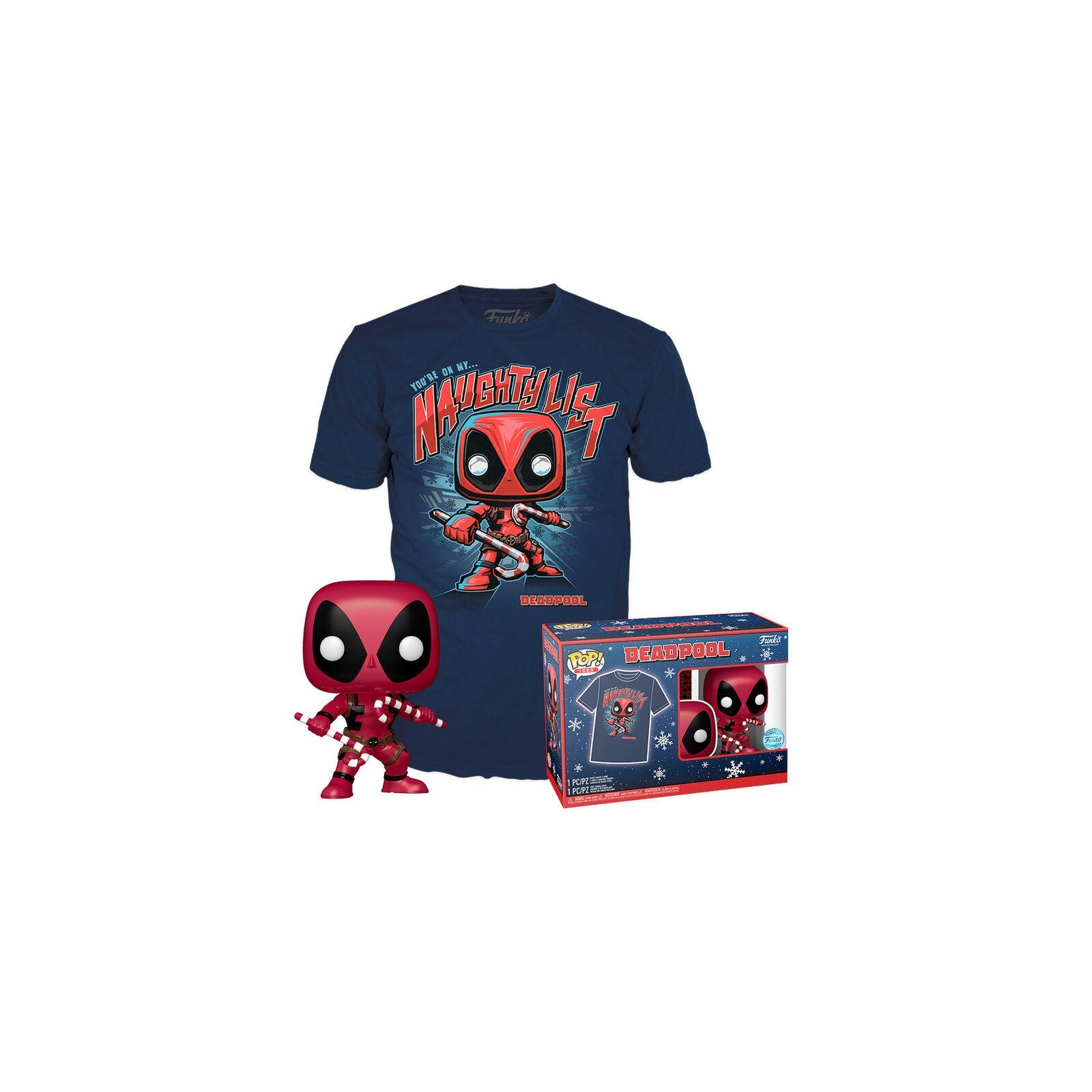 Set Figura Pop & Tee Marvel Deadpool