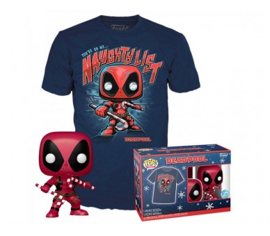 Set Figura Pop & Tee Marvel Deadpool