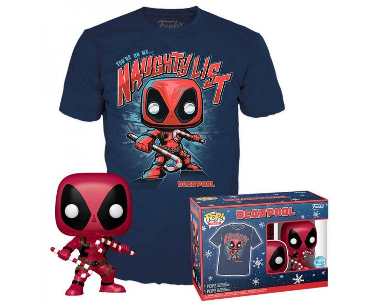 Set Figura Pop & Tee Marvel Deadpool