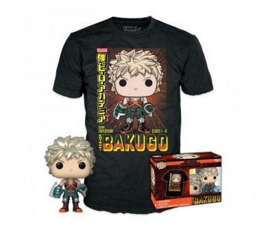 Set Figura Pop & Tee My Hero Academia Katsuki Exclusive