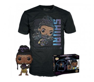 Set Figura Pop & Tee Marvel Black Panther Shury Exclusive