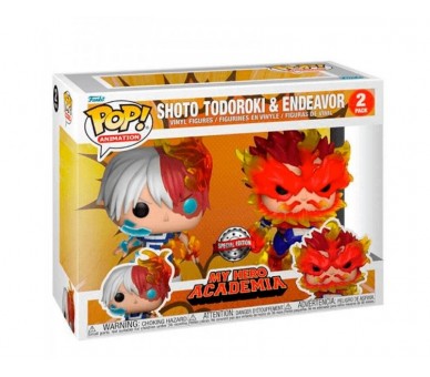 Blister 2 Figuras Pop My Hero Academia Shoto Todoroki & Ende