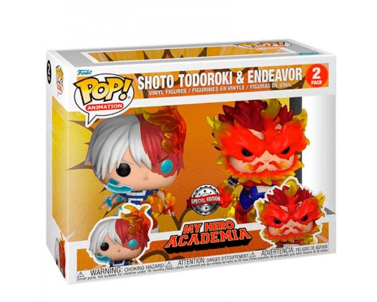 Blister 2 Figuras Pop My Hero Academia Shoto Todoroki & Ende