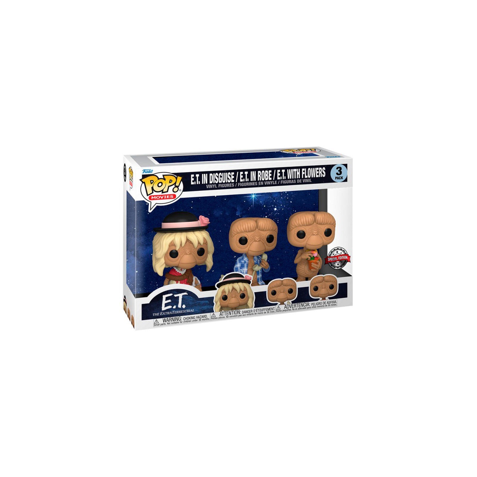 Blister 3 Figuras Pop E.T El Extraterrestre Exclusive