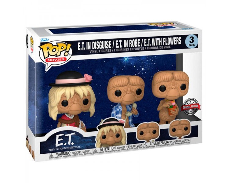 Blister 3 Figuras Pop E.T El Extraterrestre Exclusive