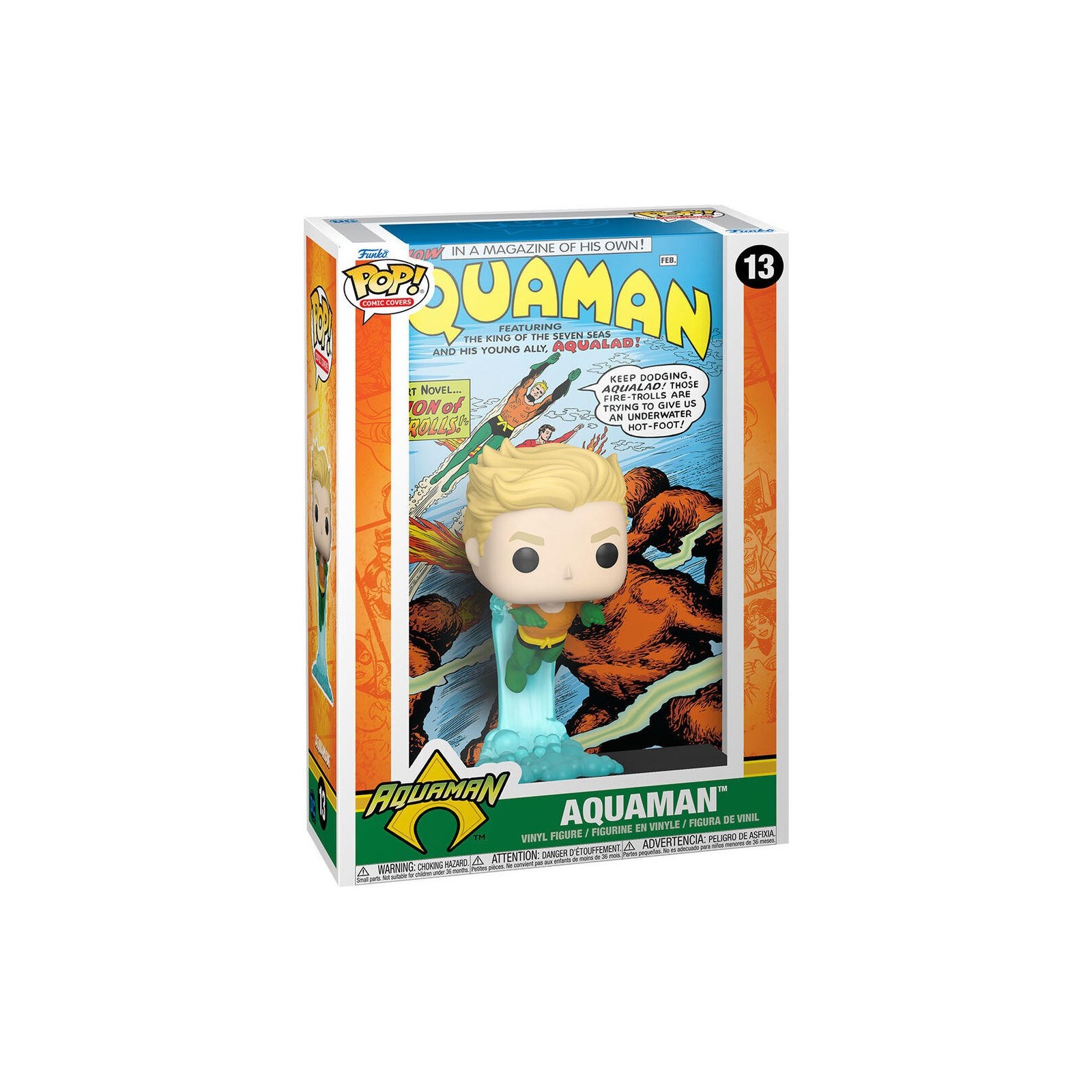 Figura Pop Comic Cover Dc Comics Aquaman