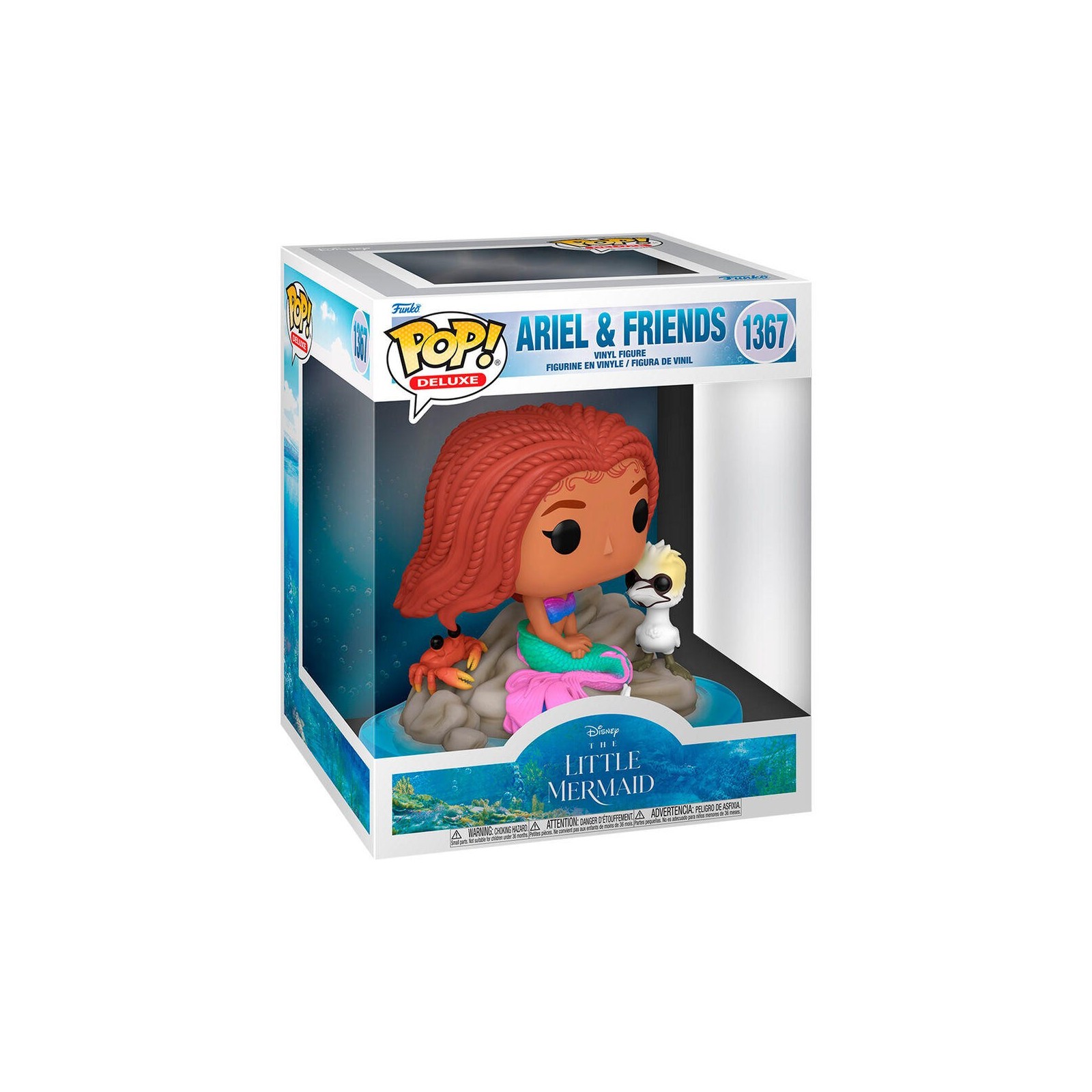 Figura Pop Deluxe Disney La Sirenita Ariel & Friends