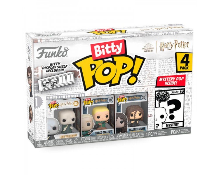 Blister 4 Figuras Bitty Pop Harry Potter Voldemort