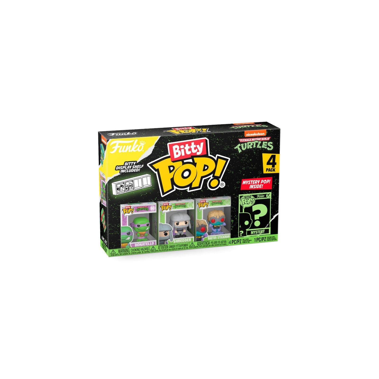 Blister 4 Figuras Bitty Pop Tortugas Ninja Donatello