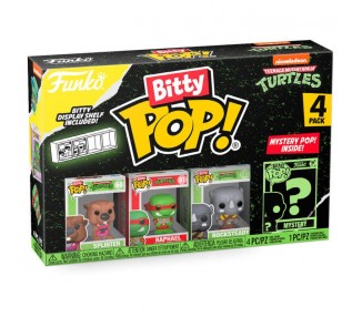 Blister 4 Figuras Bitty Pop Tortugas Ninja Splinter